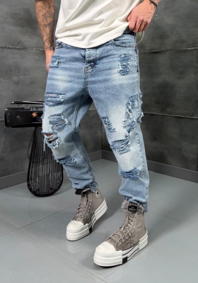 Мъжки дънки BLUE HEAVY DESTROY