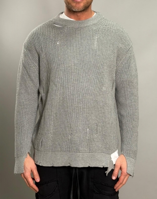 Мъжки пуловер RIFT Grey Knit